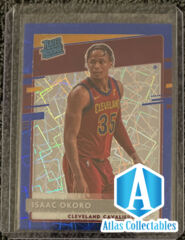 2020-21 Donruss Optic Isaac Okoro Rated Rookie Blue Velocity Prizm #155